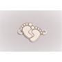 Charm Tălpițe din Argint 925 – Piciorușe Decupate 20x17mm E0181