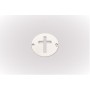 Pandant banut din argint cu cruciulita decupata 16.5mm 0.3mm E0009-N