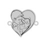 E0058-G-Pandant argint familie cu bebelus 16.5mm x 15mm 0.33mm