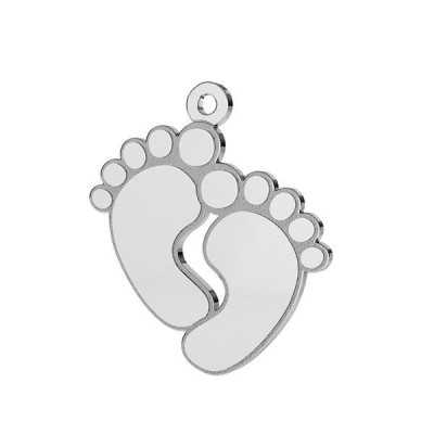 Charm Tălpițe Bebeluș din Argint 925 – Piciorușe 21x16mm, 0.5mm G1277