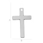 Charm Cruce din Argint 925 Lucios 19.5x12 mm pentru Pandantive si Bijuterii Handmade G0161