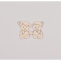 E0188-G-Pandant din argint cu 2 baieti 14 x 10 mm
