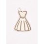 E0244-G-Decupaj Pandant Rochie din Ag925 16x11x0.33mm-1buc