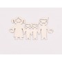 E0252-N-Pandant argint familie cu 2 baietei 26x15x0.5mm -1 buc