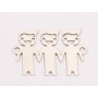 E0254-N-Pandant din argint 3 baietei 22x15x0.5mm -1 buc