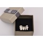 E0259-N-Pandant argint familie cu 2 copii 23x15 mm-0,5mm -1 buc