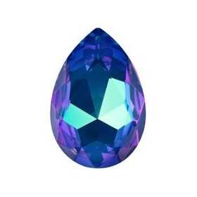 P0031-Swarovski Elements 4320 Crystal Royal Blue DeLite Unfoiled 14x10MM-1buc