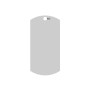 Pandantiv Military Dog Tag XL din Argint 925 Personalizabil 45x22.5 mm 0.5mm E0376 N