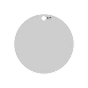 G1647-Charm banut argint 925 23MM 0.50MM grosime cu o gaura-1buc
