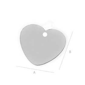 G0685-Charm inimioara 15x13.50mm, 0.40mm grosime