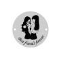 Banut din Argint 925 Best Friends Forever 16.5 mm pentru bratara E0515
