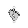 Pandant din argint personalizabil picioruse 16x24mm 0.5mm E0516 G