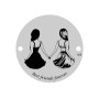 Bănuț de argint 925 siluete Best Friends Forever E0521