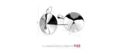 Accesorii din argint Rivoli 16mm