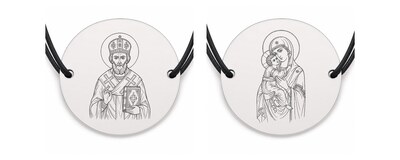 Brățări religioase din argint 925 cu bănuț gravat | SimoShop