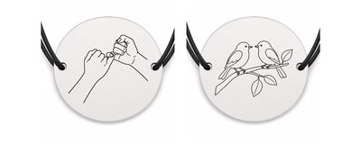 Brățări de prietenie din argint 925, șnur reglabil | SimoShop
