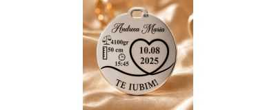 Bănuț Mărturie Naștere din Argint 925 | SimoShop