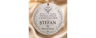 Bănuț de Botez din Argint 925 - Cristelniță | SimoShop