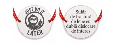Brățări cu mesaje haioase din argint 925 | Cadouri amuzante